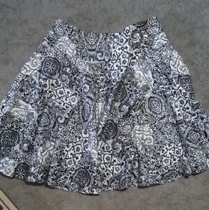 Polo by Ralph Lauren Monochrome Patterned A-Line Skirt